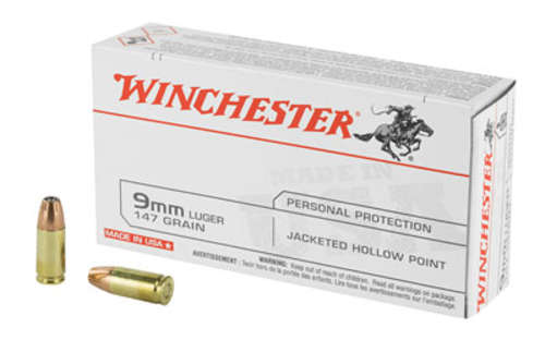 Ammunition Winchester Ammunition USA 9mm WIN USA 9MM 147GR JHP 50/500 • Model: USA